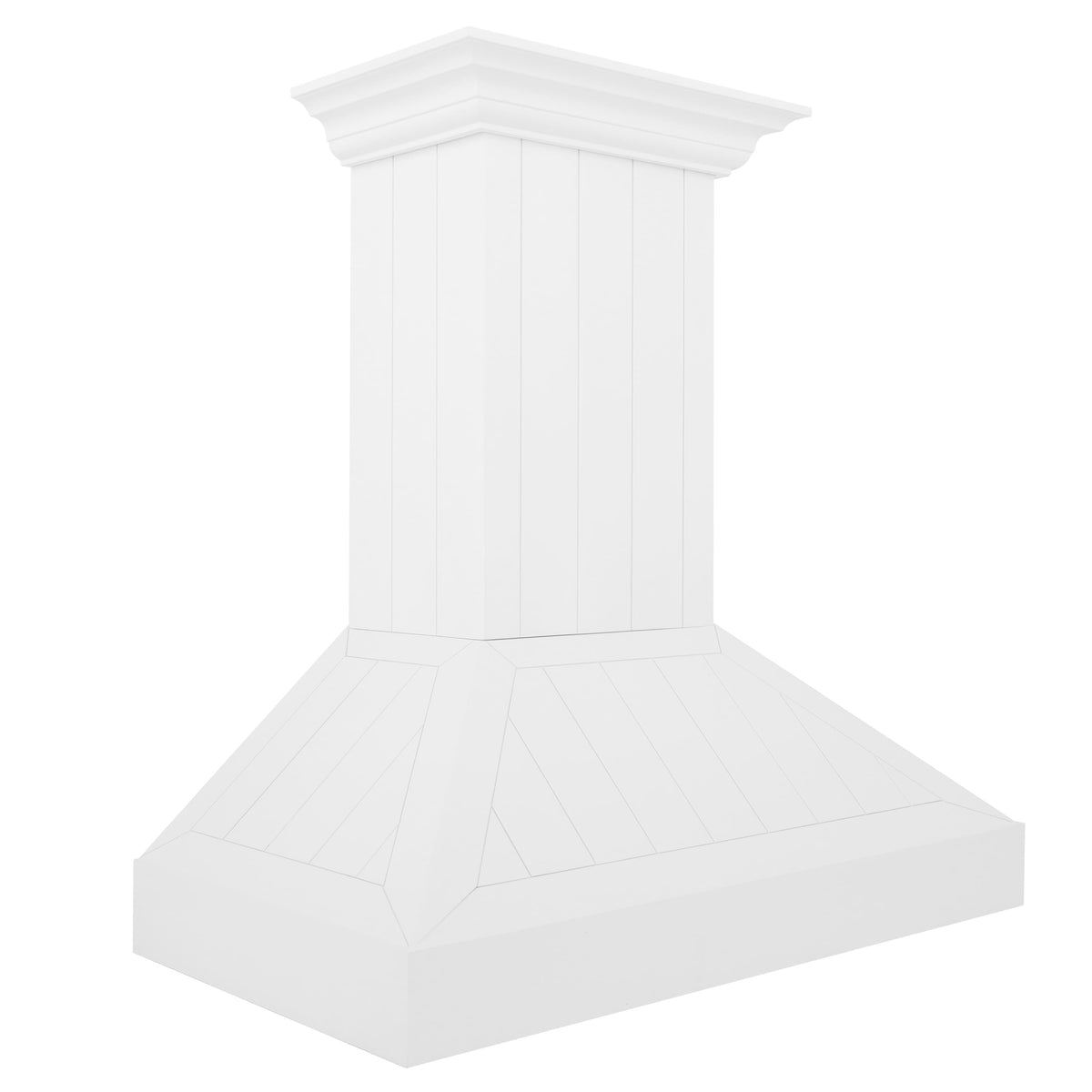 ZLINE - 36 inches - Convertible & Recirculating - Wall Range Hood -  Shiplap Bright White Finish