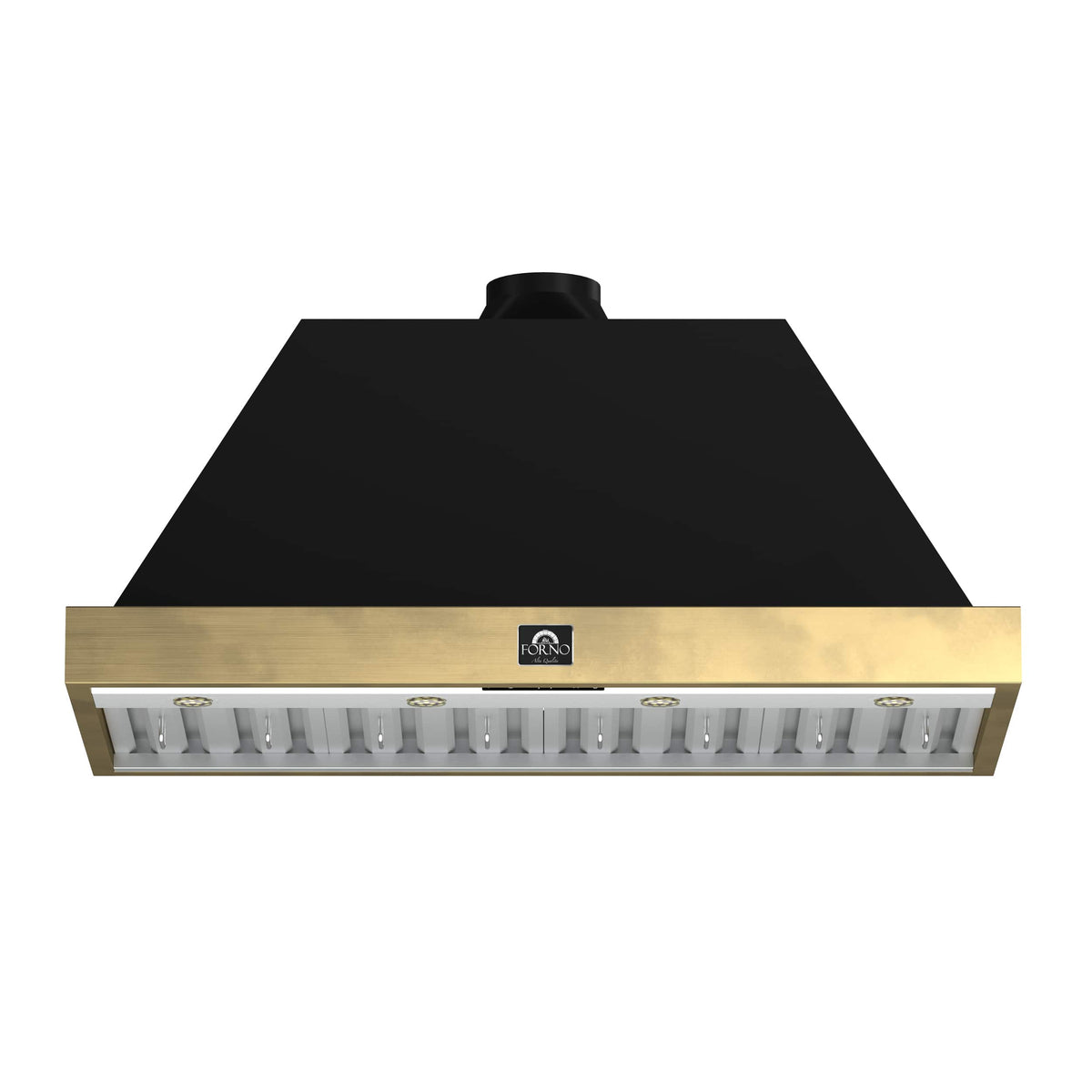 Forno Appliances - 48 inches - Externally Vented - Wall Range Hood - Black