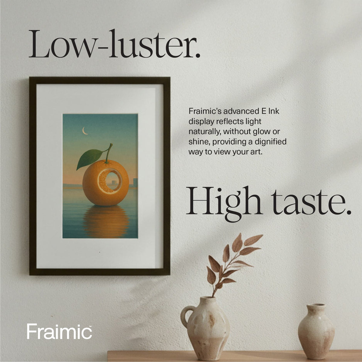 Fraimic - Large 31.5" Smart AI Digital Canvas Display and Frame
