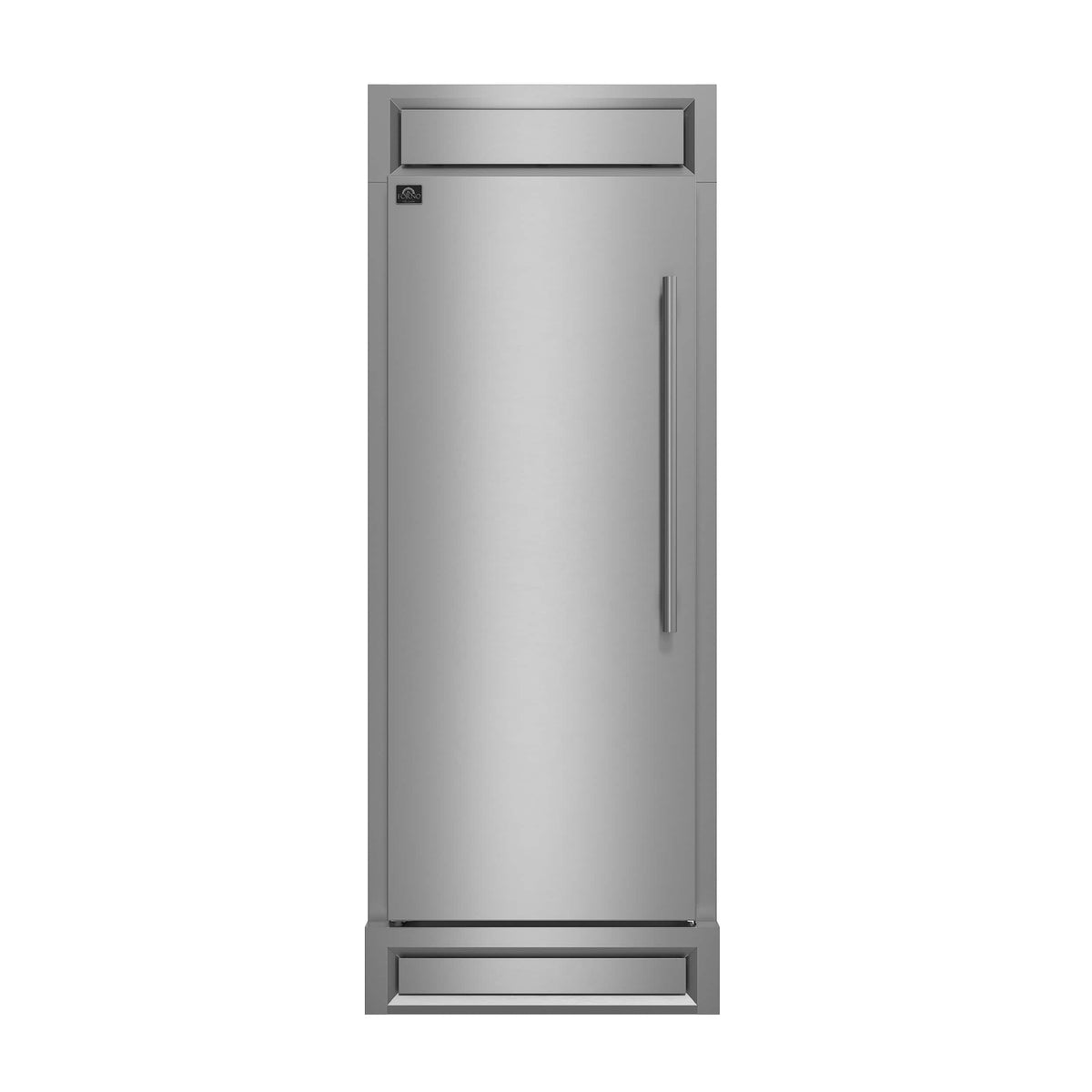 Forno Appliances - Maderno 13.6 Cu. Ft. Built-In Convertible Refrigerator/Freezer with Decorative Grill - Stainless Steel
