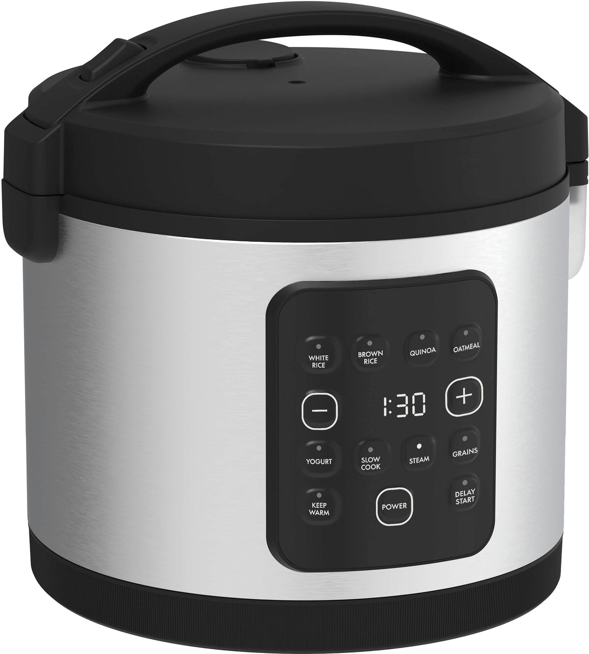 bella PRO - 20-Cup Digital Rice Cooker - Stainless Steel