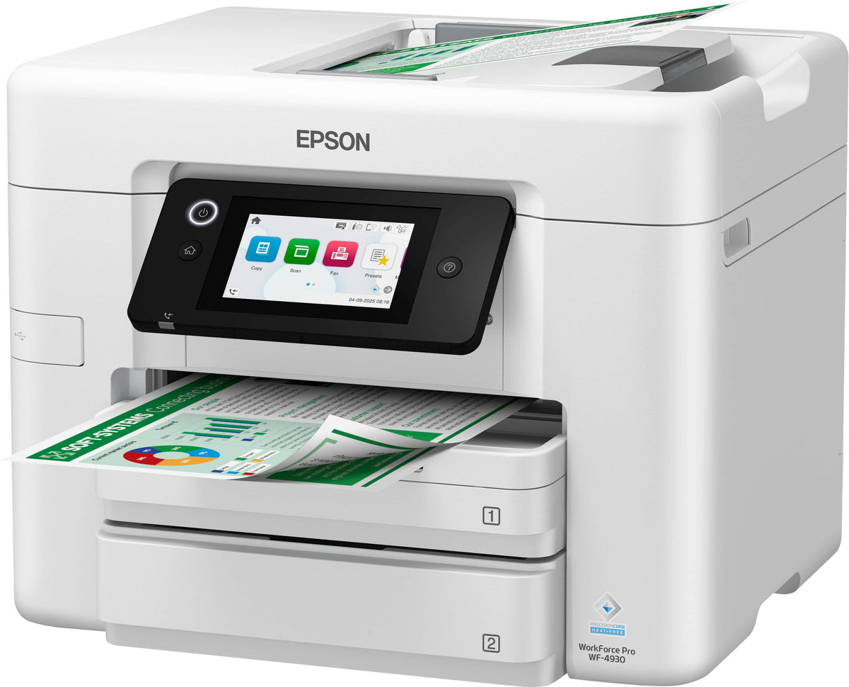 Epson - WorkForce Pro WF-4930 Wireless All-in-One Inkjet Printer - White