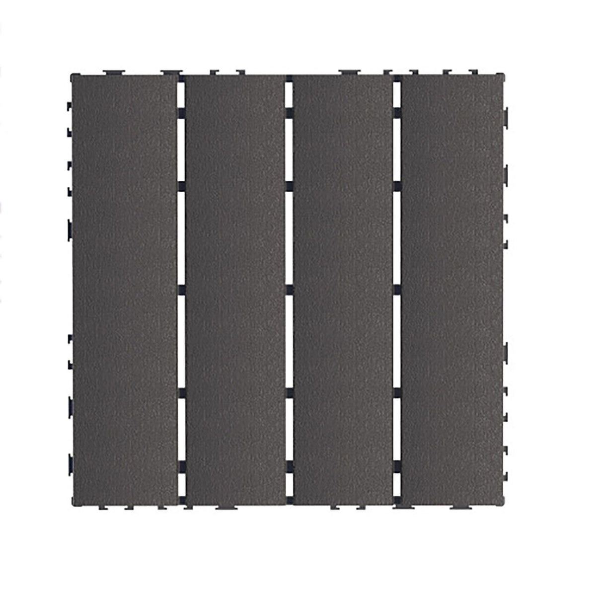 Plastic Interlocking 44 Pack Patio Deck Tiles, Square Waterproof Outdoor All Weather Use