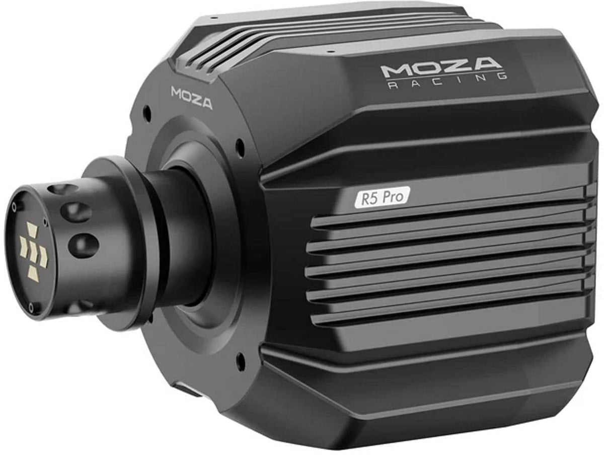 Moza Racing - R5 Pro Truck Bundle for Windows (Pedals, Wheelbase, Steering Wheel & Clamp) - Black