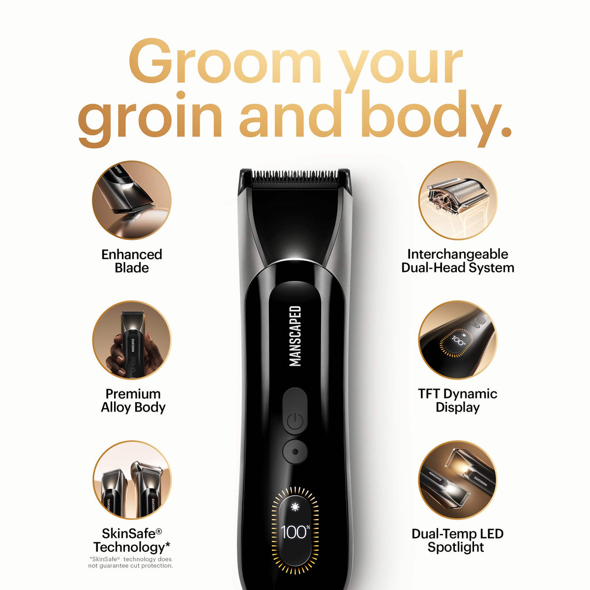 Manscaped - The Lawn Mower 6.0 Ultra Hair Trimmer Essentials Kit - Black