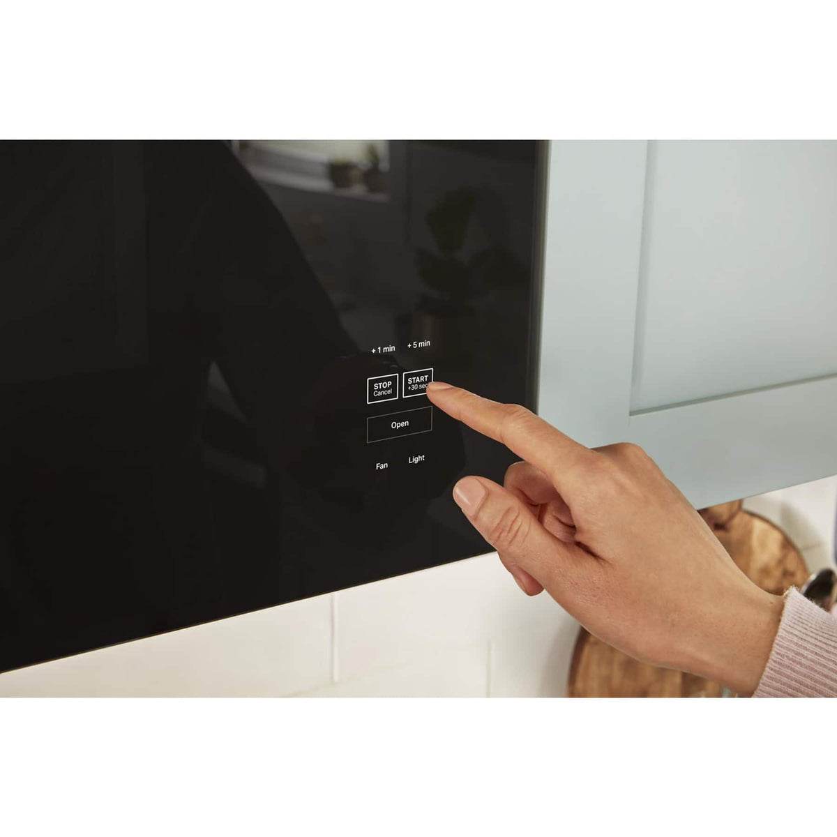 Whirlpool - 1.1 Cu. Ft. Over-the-Range Microwave with Flush Built-in Design - Stainless Steel