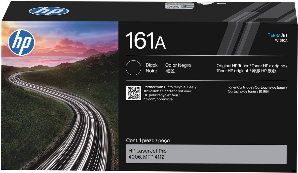 HP - 161A Standard Capacity Toner Cartridge - Black