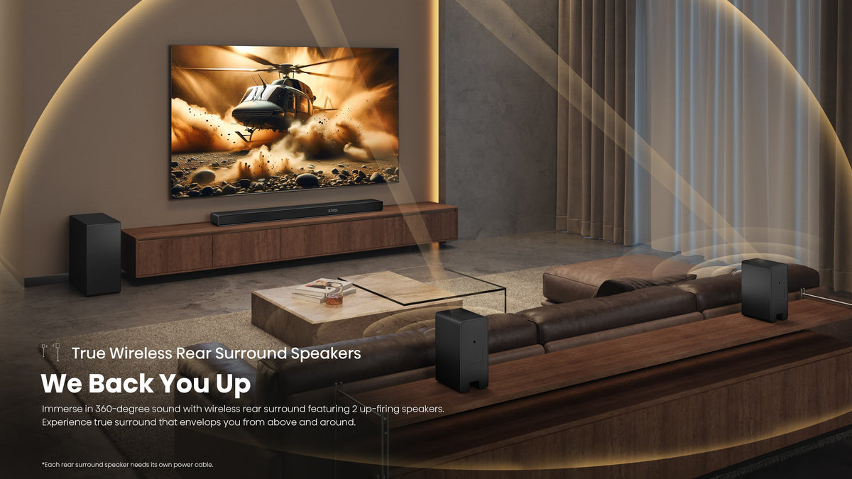 Hisense - AX5140Q 5.1.4 Channel Soundbar with Wireless Subwoofer and Rear Speakers, Hi-Concerto, Dolby Atmos, and DTS: X - Black
