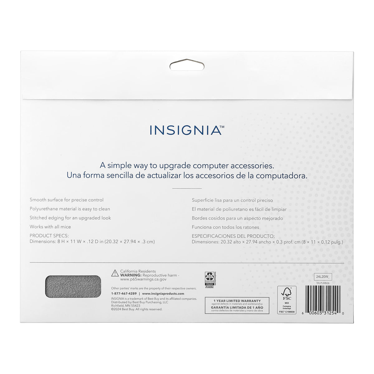 Insignia™ - Premium Mouse Pad - Black