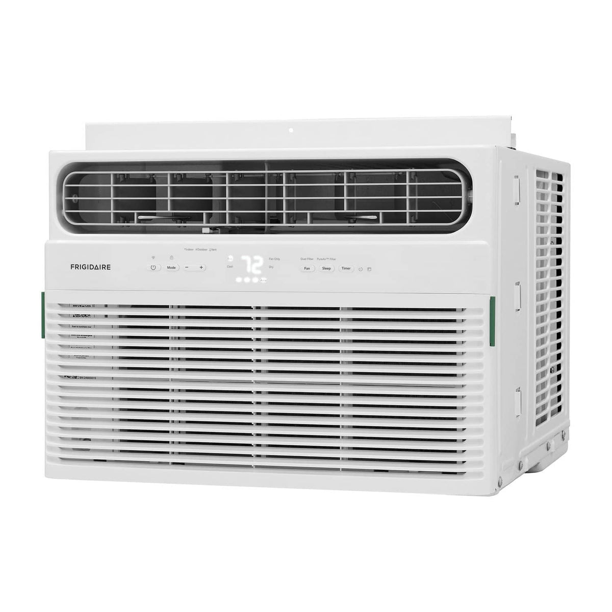 Frigidaire - 115V 14,000 BTU 700 Sq. Ft. Smart Window Air Conditioner with Remote - White