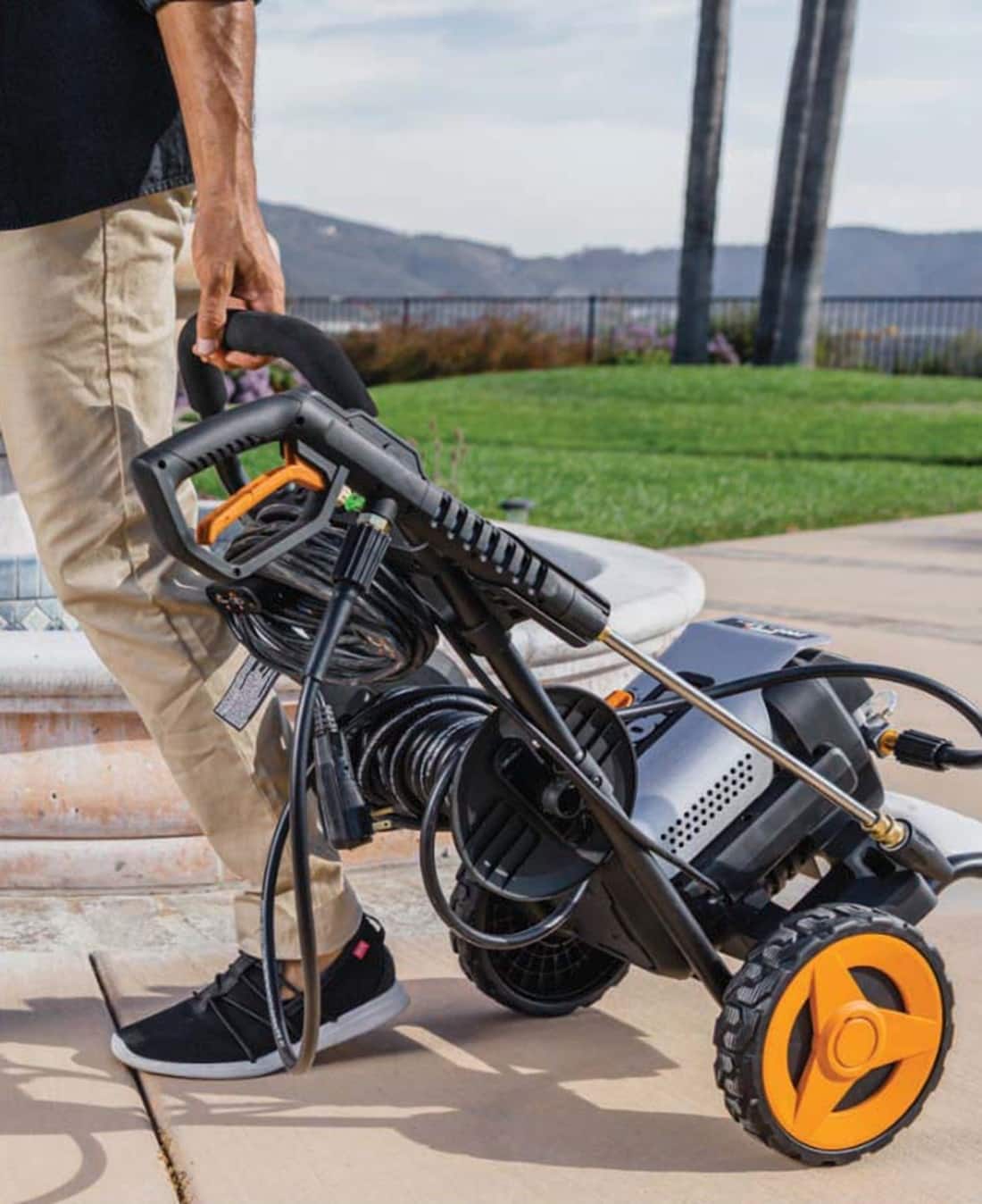 WORX - Electric Pressure Washer up to 2000 PSI - Black