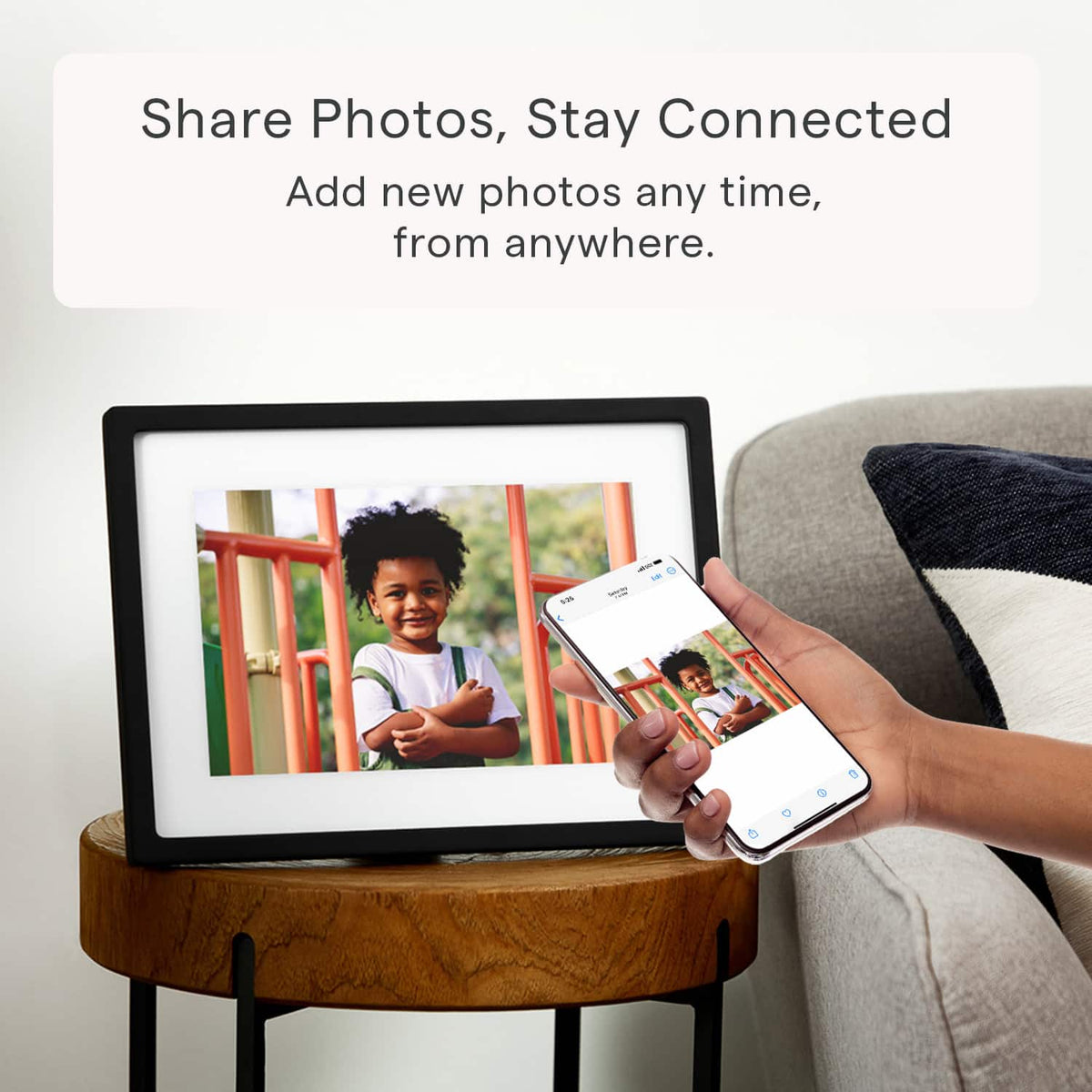 Skylight - 10" Wifi Digital Picture Frame - Black
