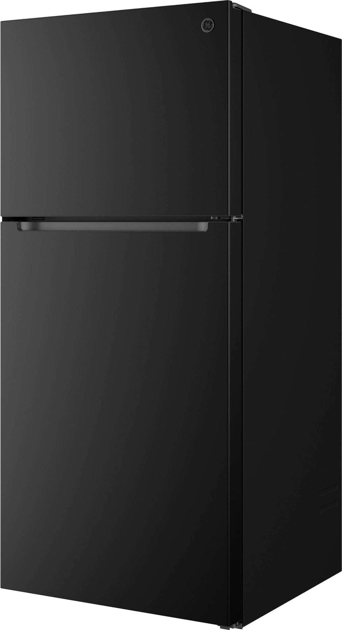 GE - 30 in. Wide 19 Cu. Ft. Freestanding Garage Ready Top Freezer Refrigerator with Bright LED Lighting - Black