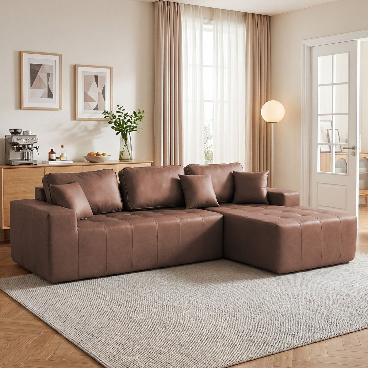 Sofá cama esquinero en forma de L