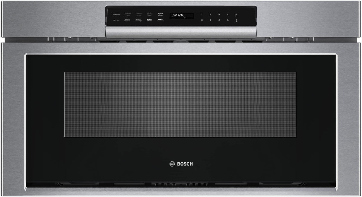Bosch - 800 Series 1.2 Cu. Ft. Built-In Drawer Smart Microwave with Sensor Cooking - Stainless Steel