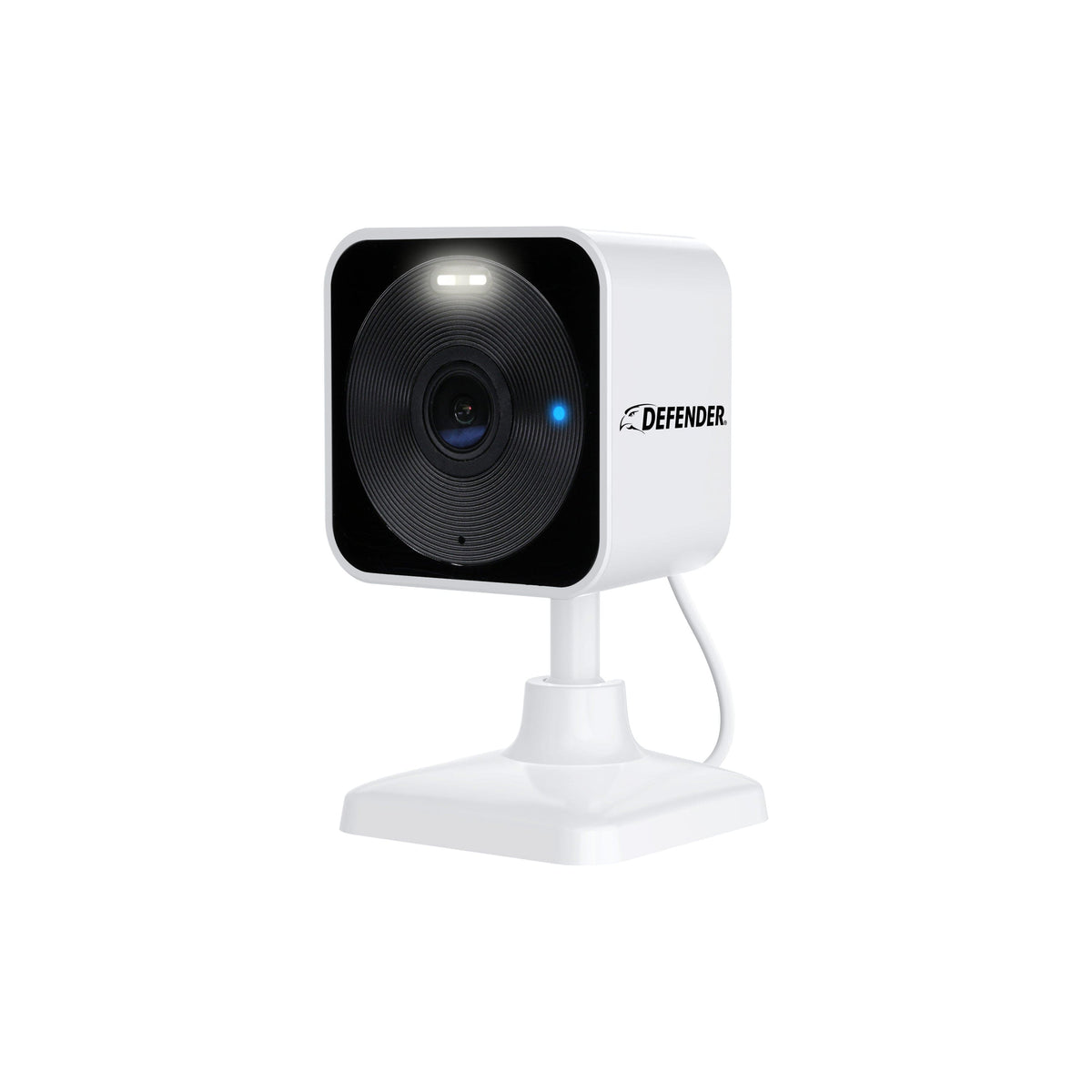 Defender - GO 2K AI POWERED Plug-in Power Indoor/Outdoor Home Security, Baby & Pet Camera - White