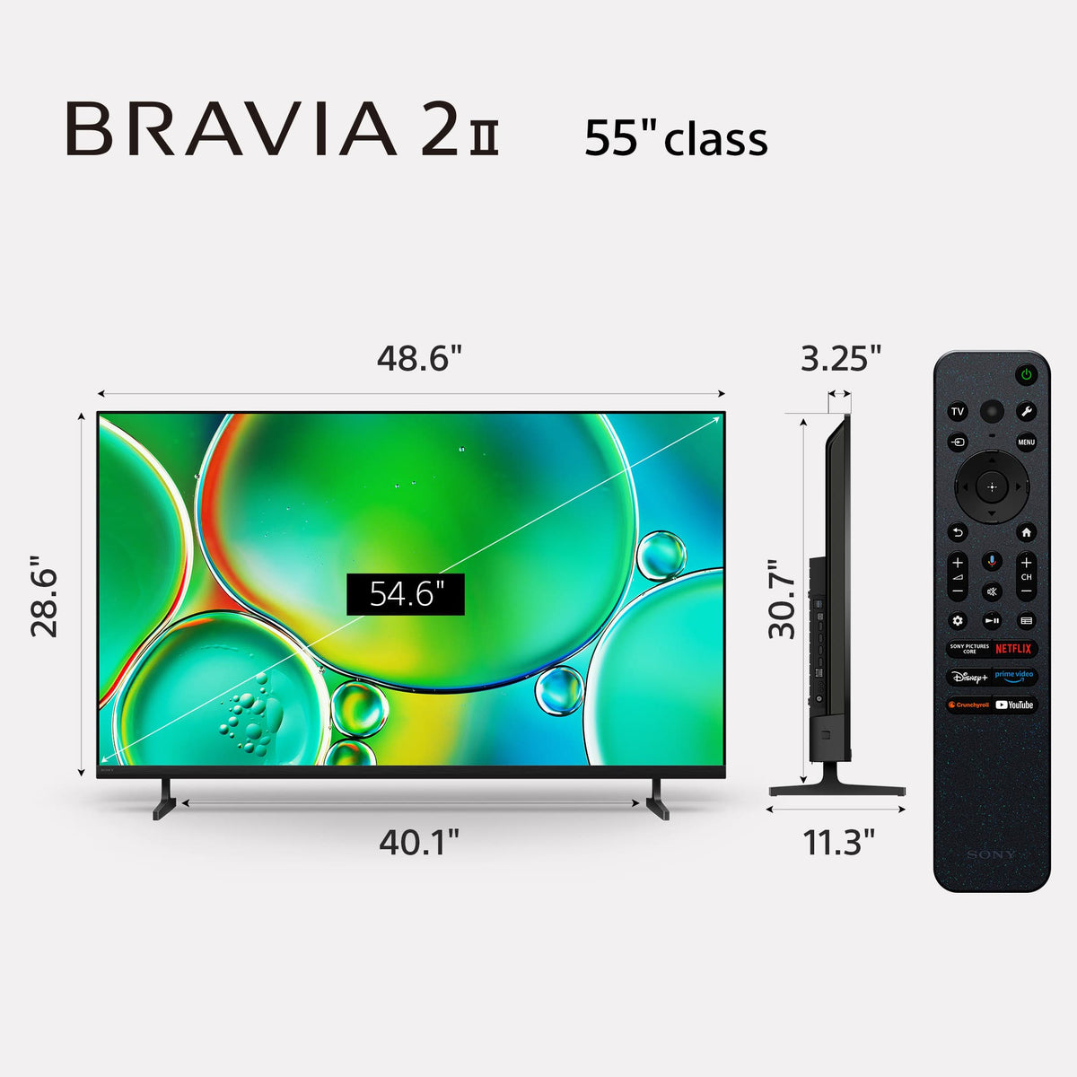 Sony - 55" Class BRAVIA 2 II LED 4K UHD Smart Google TV (2025)