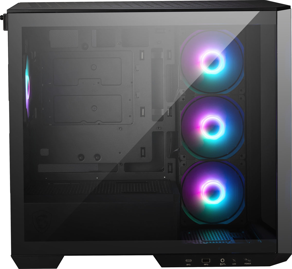 MSI - MAG PANO 100R PZ ATX Mid-Tower PC Case - Black