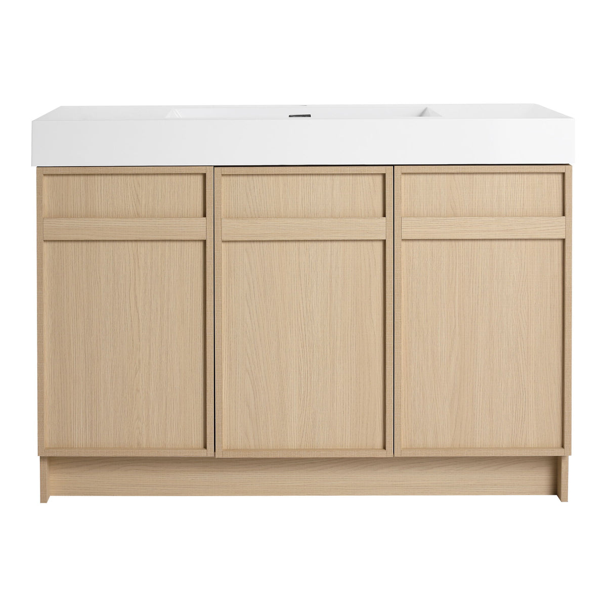 Freestanding Bathroom Vanity With Resin Sink & Soft Close Cabinet Doors