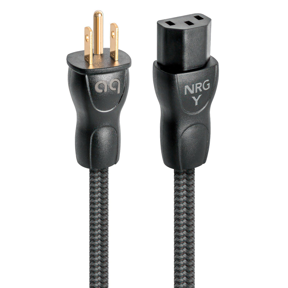 AudioQuest - NRG-Y3 6.6' Power Cable with C13 to 3-Prong Wall Plug Connectors - Black