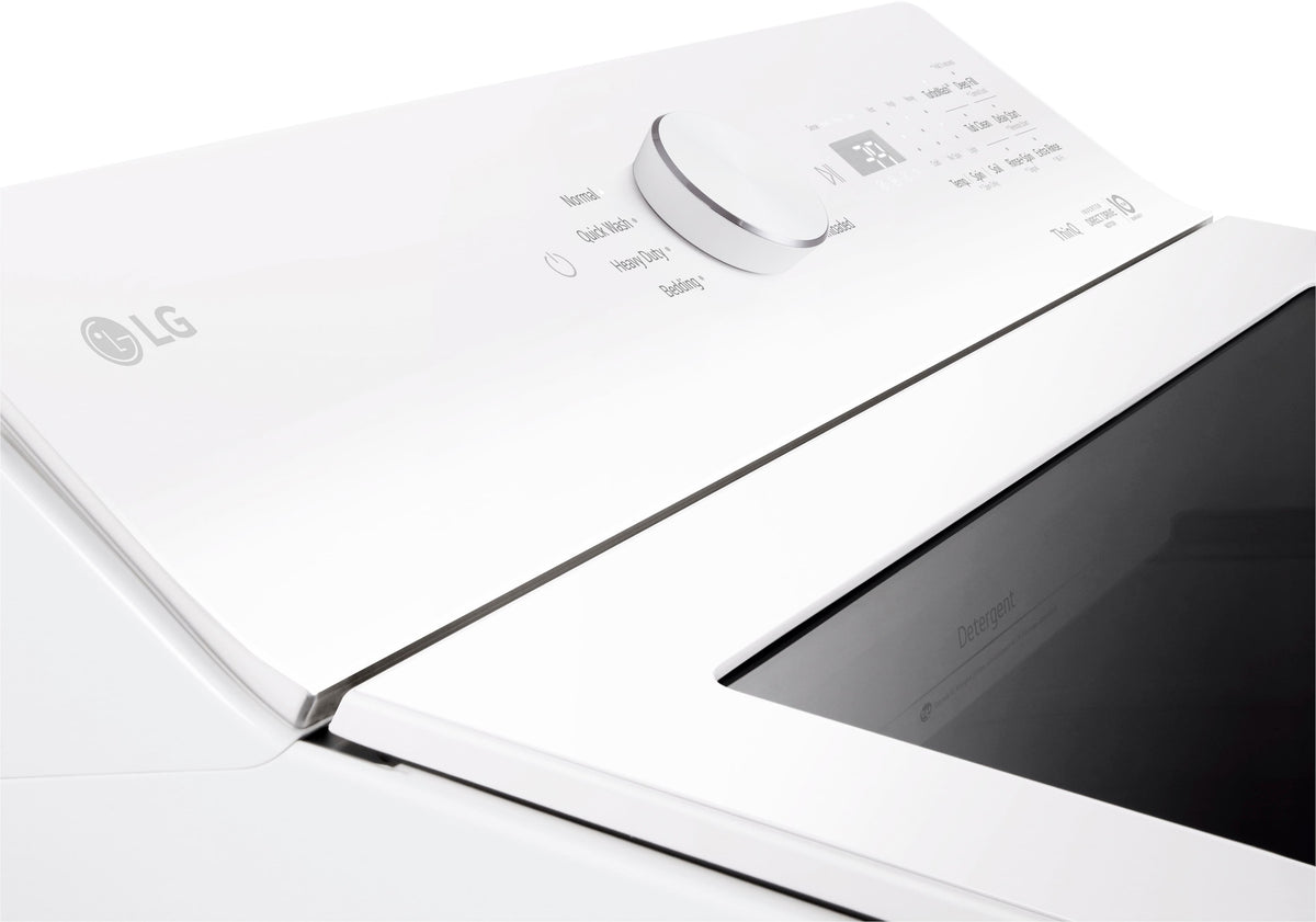 LG - 5.0 Cu. Ft. High-Efficiency Smart Top Load Washer with Easy Unload - Alpine White