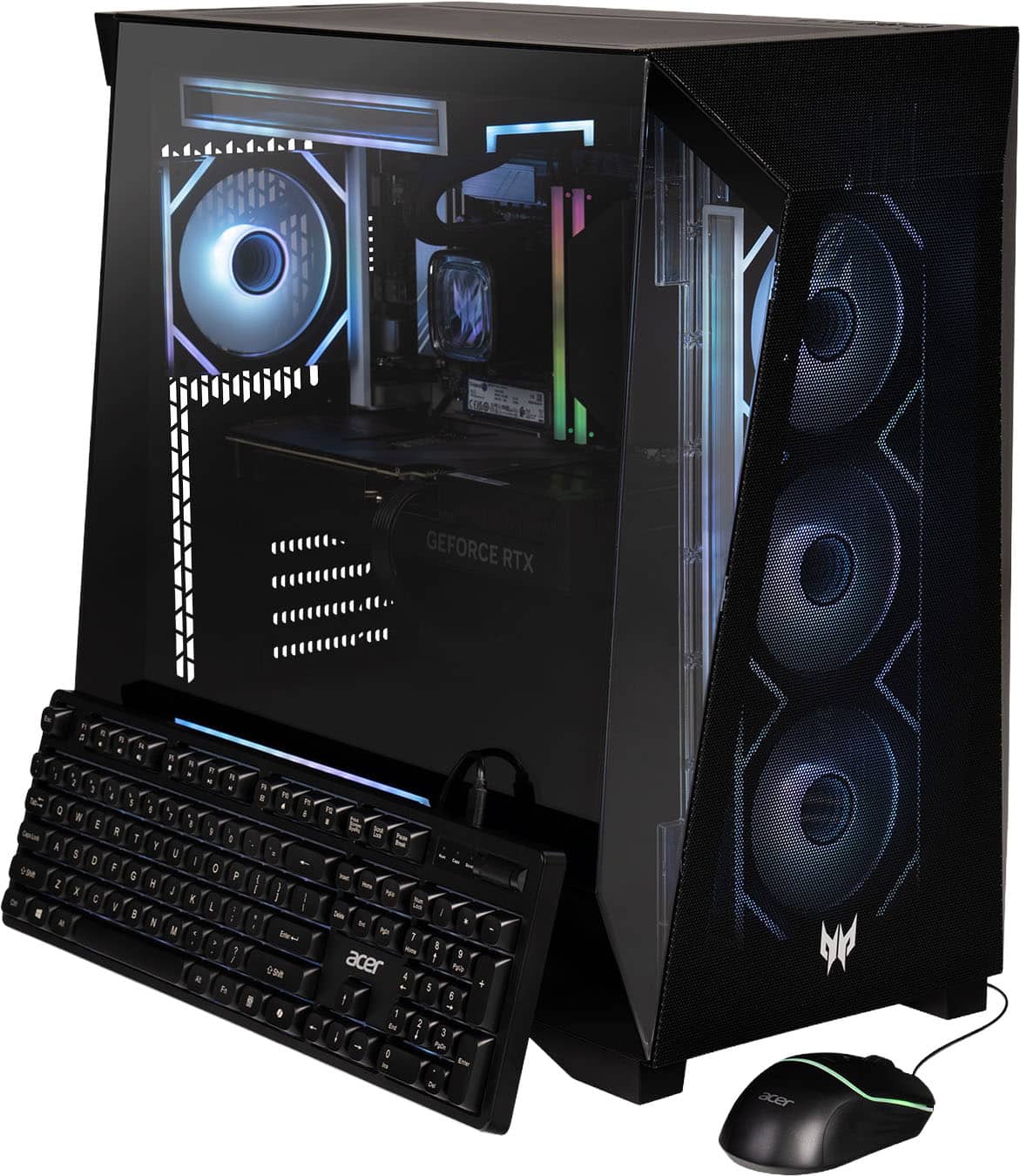 Acer - Predator Orion Gaming Desktop - Intel Core Ultra 7 265KF 2024 - GeForce RTX 5060 Ti - 16GB DDR5 Memory – 1TB Storage - Black