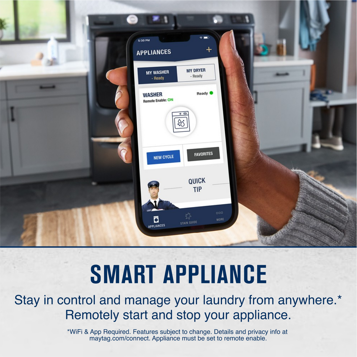 Maytag - 5.0 Cu. Ft. High-Efficiency Smart Front Load Washer with Steam and Pet Pro System - Midnight Steel