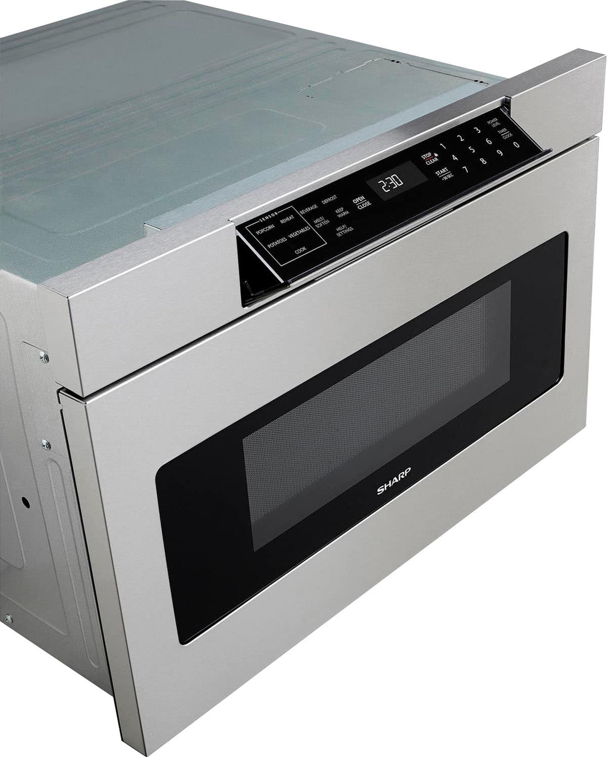 Sharp - 1.2 Cu. Ft. Built-in Microwave Drawer with Sensor Cooking - Stainless Steel