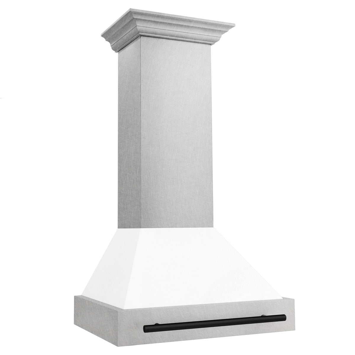 ZLINE Autograph Edition - 30 inches - Externally Vented - Wall Range Hood - Satin Stainless Steel with White Matte Shell