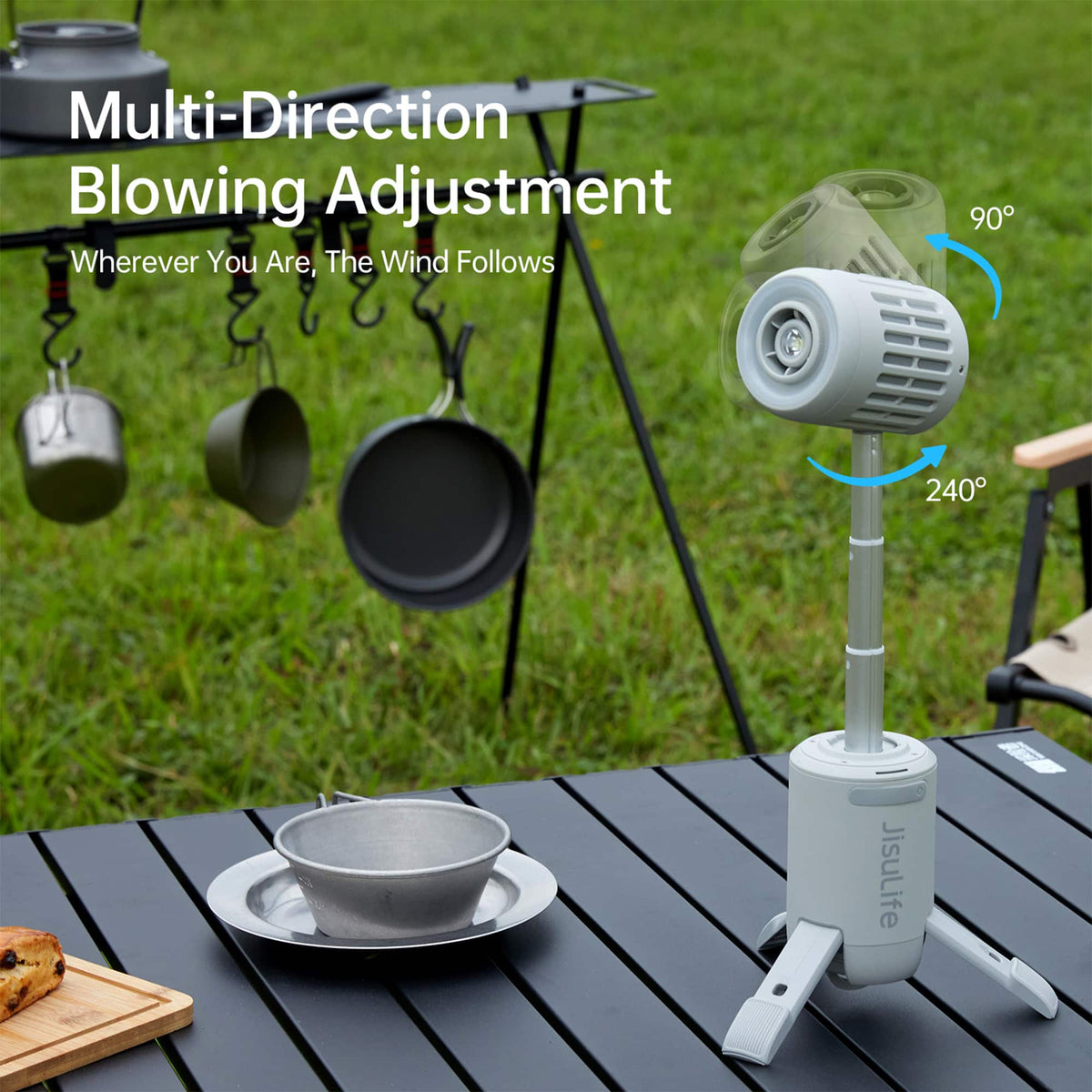 Jisulife - Outdoor Fan Ultra1 - Gray