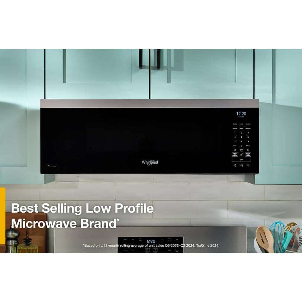 Whirlpool - 1.1 Cu. Ft. Over the Range Microwave with Sensor Cooking and 1800-Watts Cooking Power - White