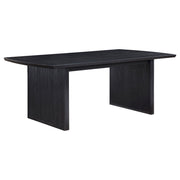 Mason - Mesa de comedor con extensión extraíble - Negra