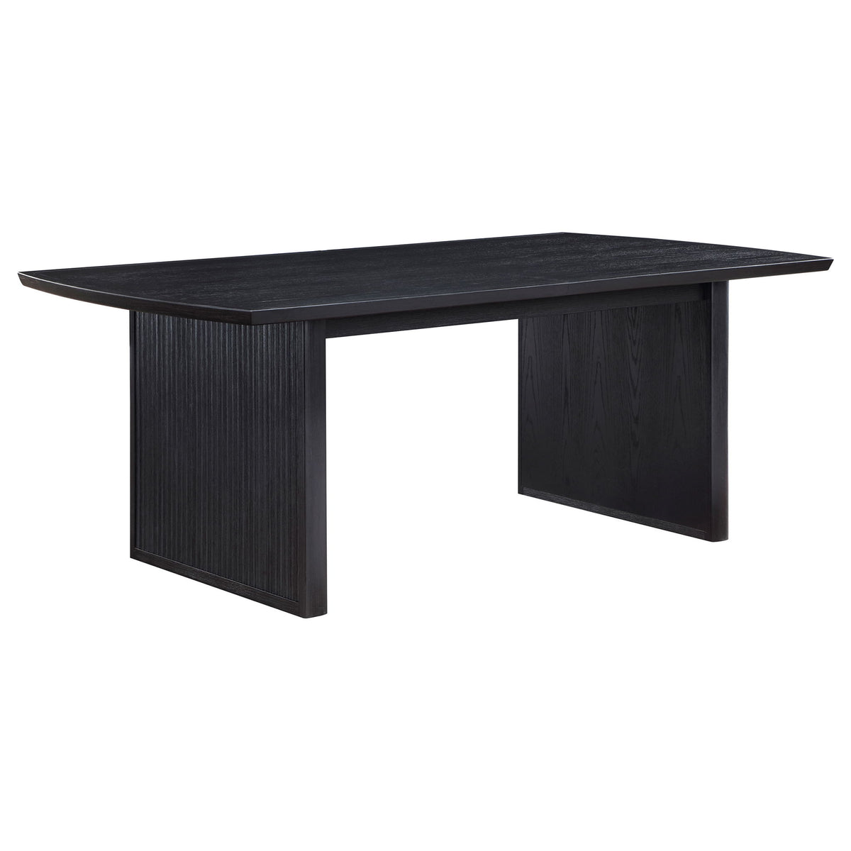 Mason - Mesa de comedor con extensión extraíble - Negra