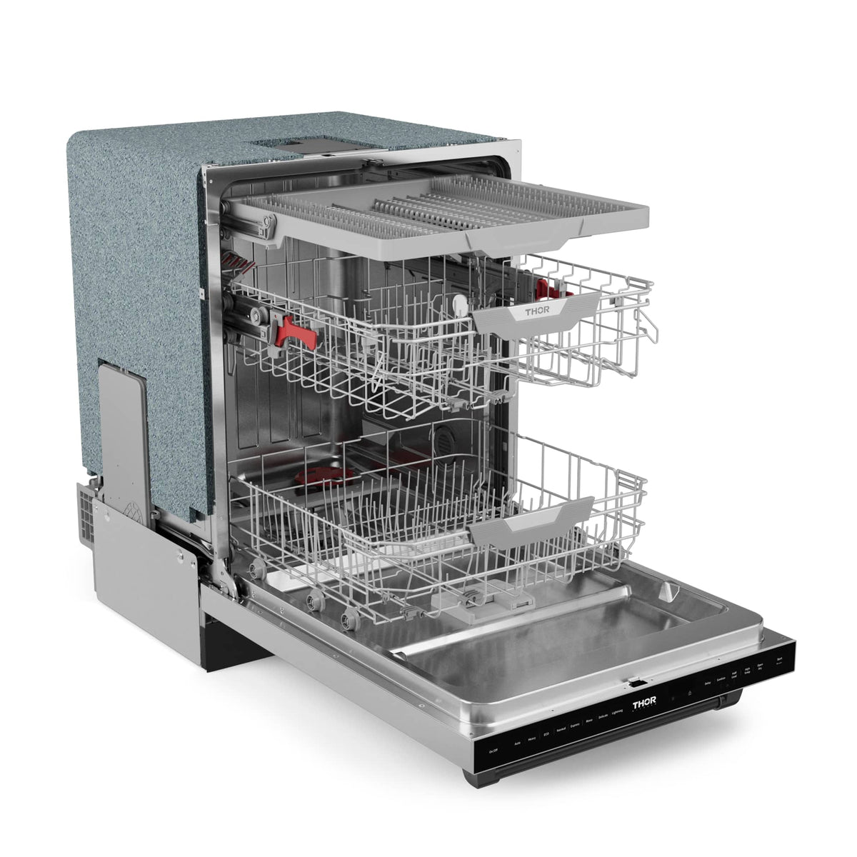 Gordon Ramsay Series by THOR Kitchen 24 Inch Dishwasher with Black Hardware - Stainless Steel