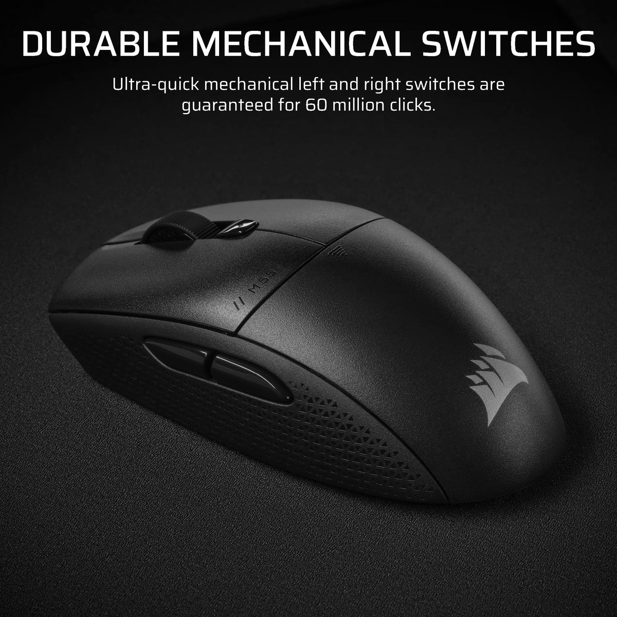 CORSAIR - M55 Wireless FPS Optical Gaming Ambidextrous Mouse with Slipstream Technology - Wireless - Black