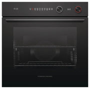 Fisher & Paykel - 24" 3 Cu Ft Iluminated Icons w/Dials Single Oven - Black