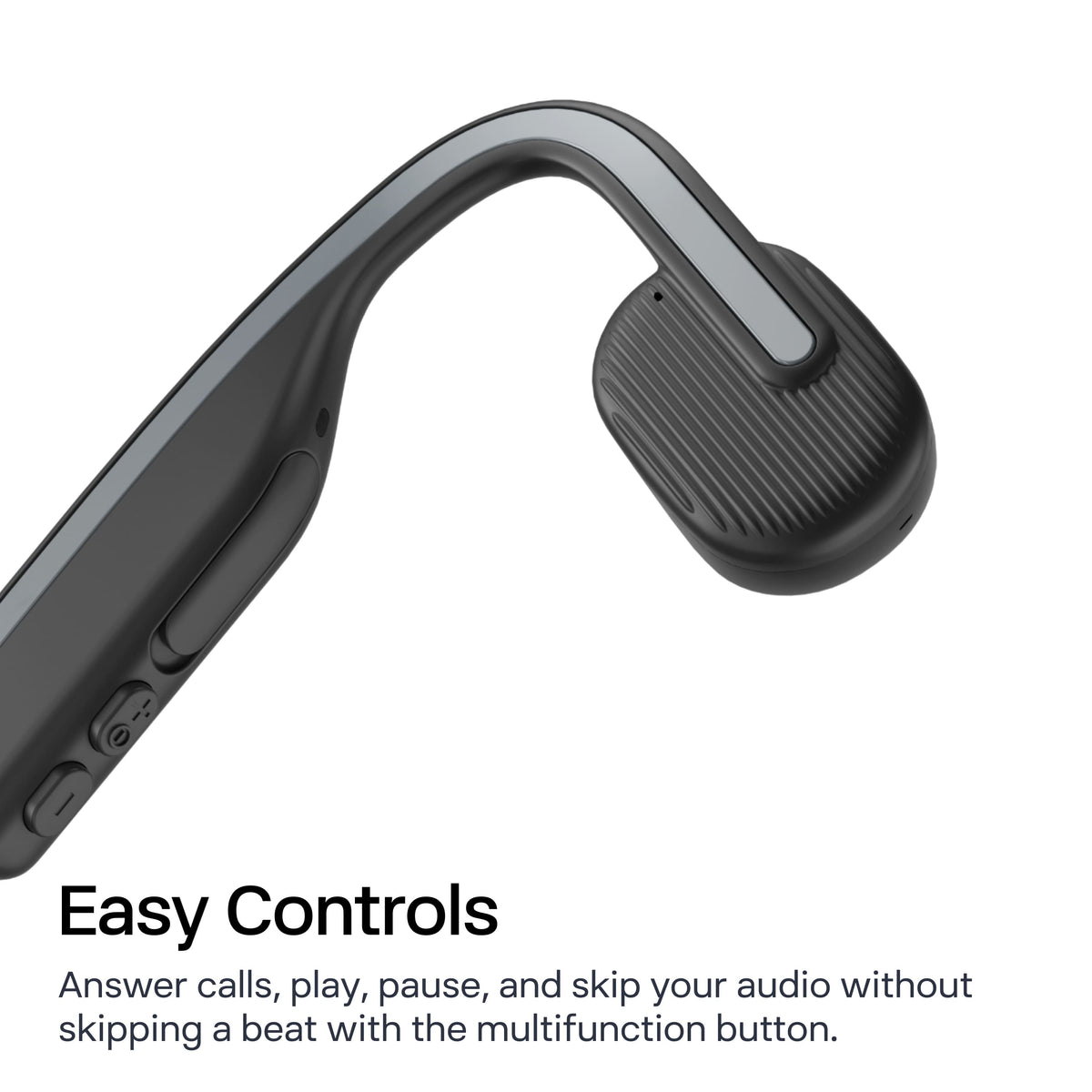 Shokz - OpenMove Bone Conduction Open Ear Lifestyle/Sport Headphones - Gray