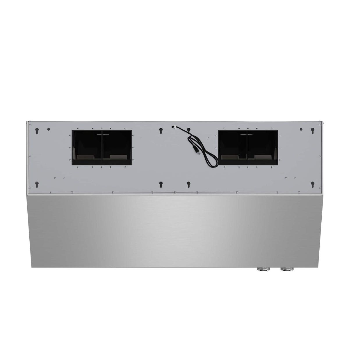 Forno Appliances - 48 inches - Externally Vented - Wall Range Hood - Silver