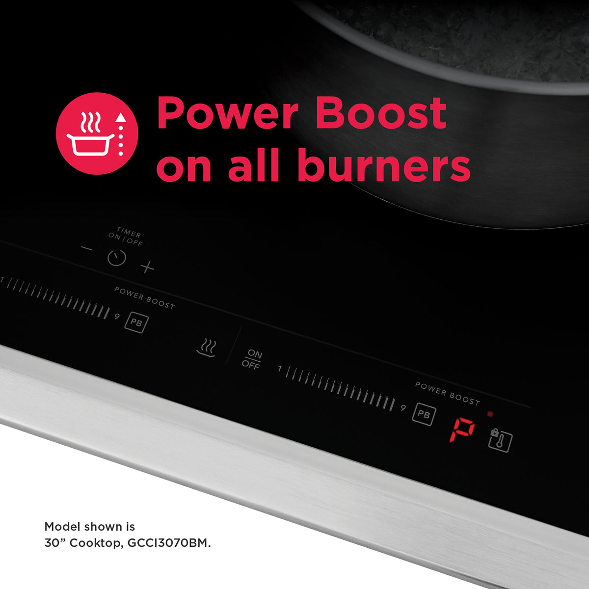 Frigidaire - Gallery 36" Induction Cooktop with MatteGuard and Power Boost - Stainless Steel