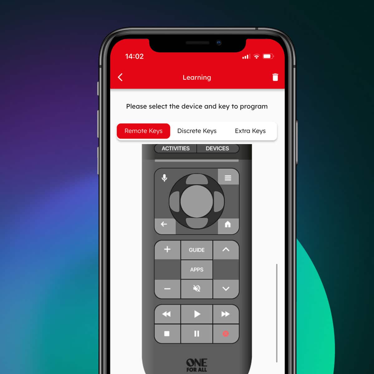 One for All - Smart Control Pro Touch 12 TV Remote - Black