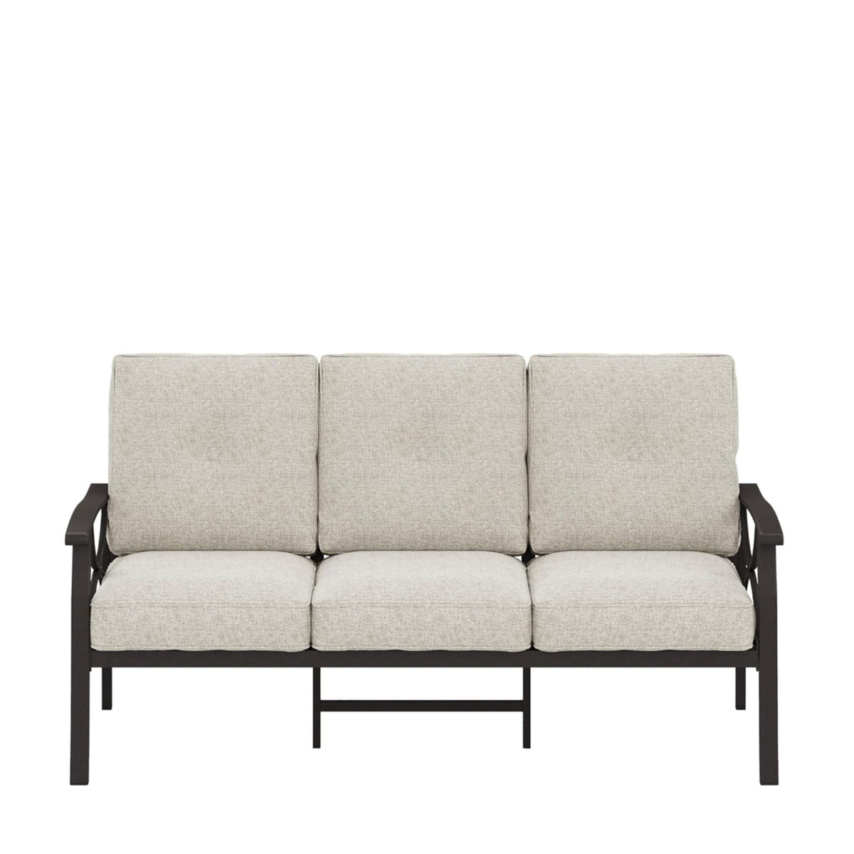 All-Weather 3 Seat Patio Sofa With Cushions