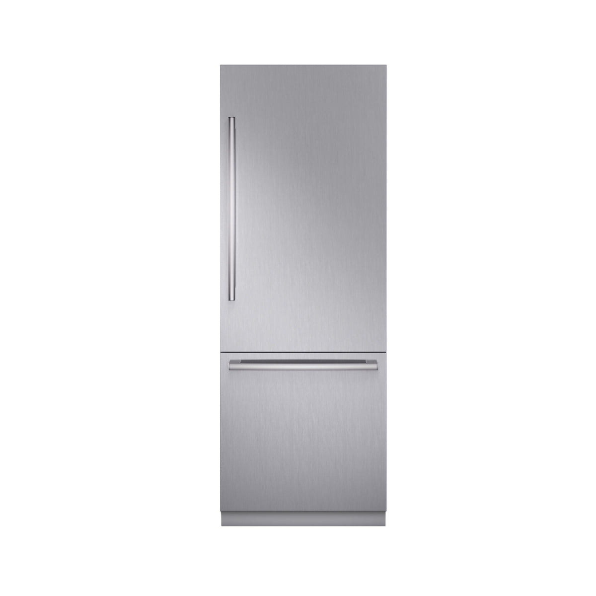 Bosch - Benchmark Series 30 in. Wide 16.5 Cu. Ft. Bottom Freezer Built-in Smart Refrigerator - Stainless Steel