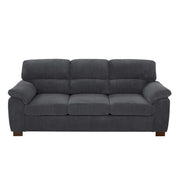 Vintage Inspired 3 Seat Sofa With Tufted Cushions