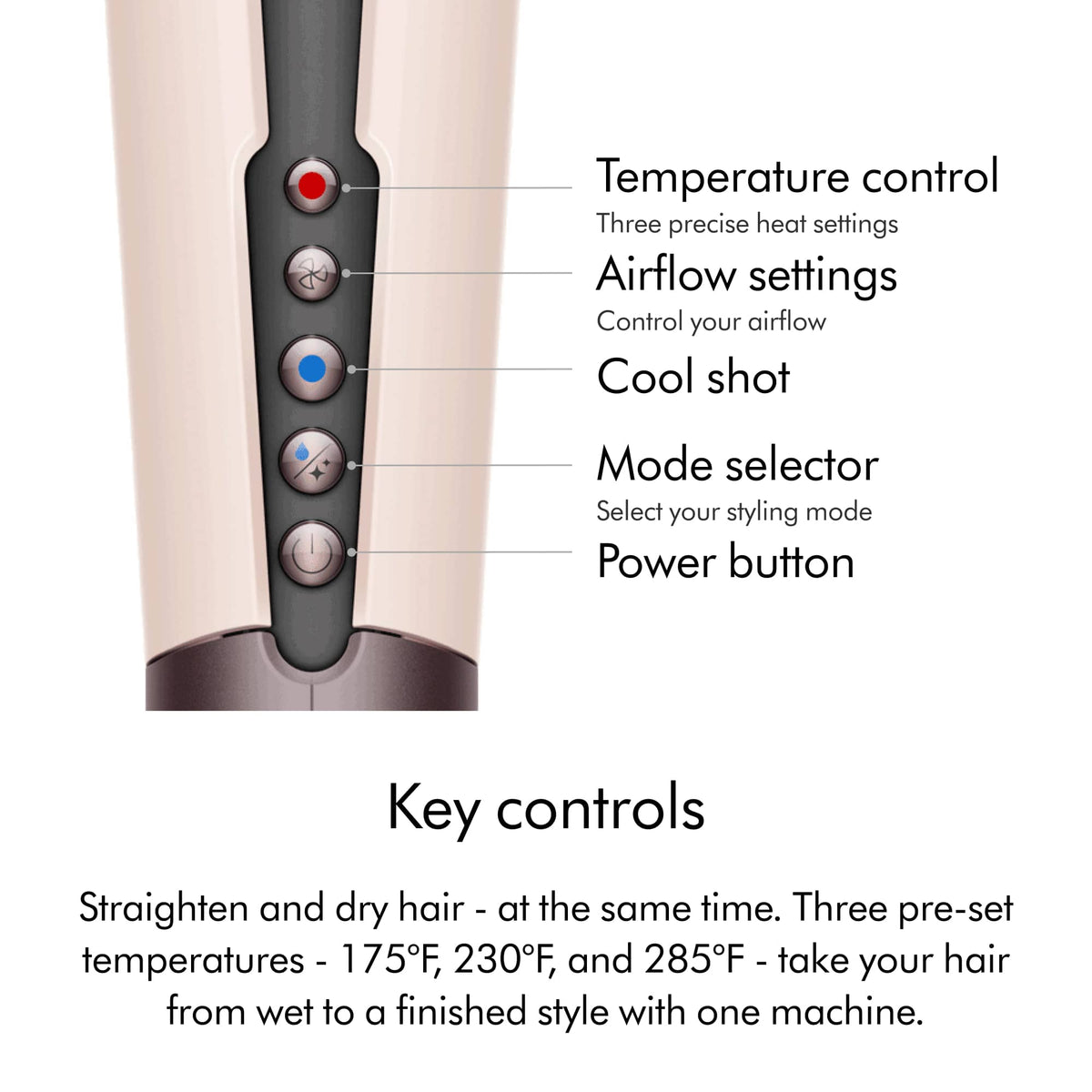 Dyson - Airstrait Straightener - Ceramic Pink/Rose Gold