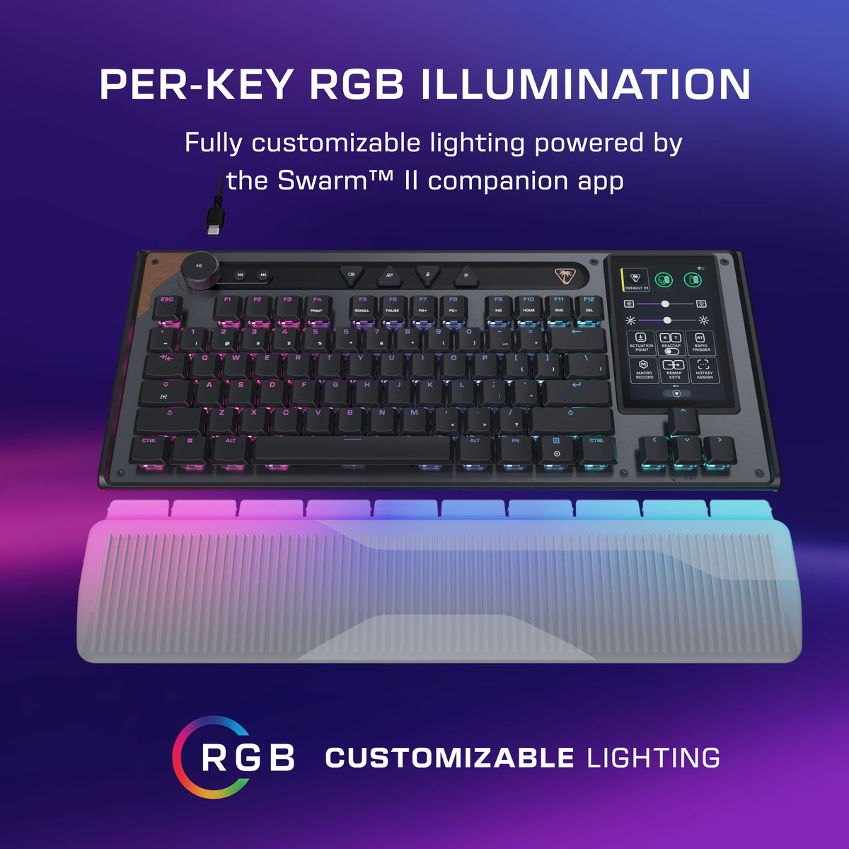 Turtle Beach - Command Series KB7 TKL Wired Hall-Effect Gaming Keyboard for PC - Black