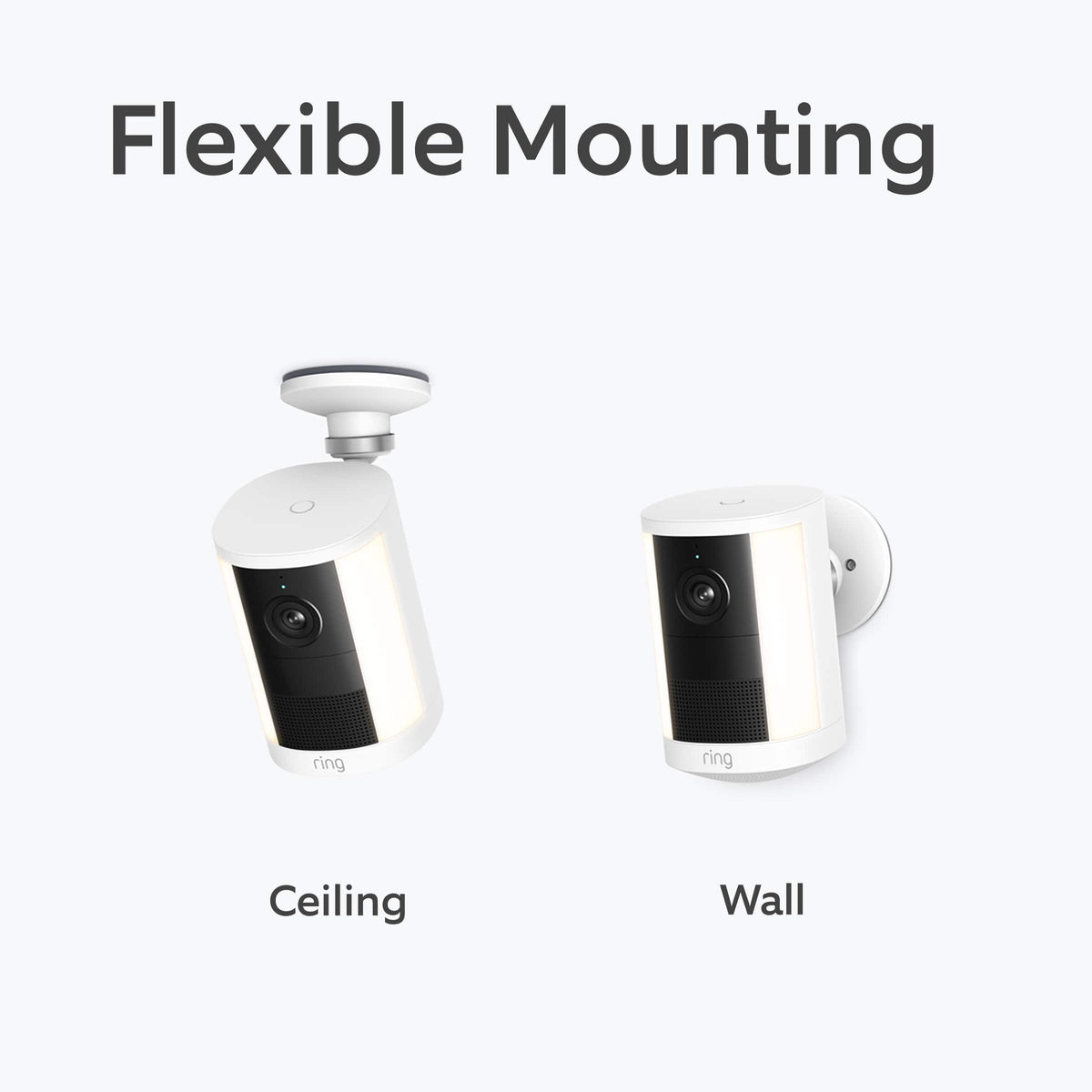 Ring - Spotlight Cam, Plug-In (newest model), Wide-Angle Retinal 2K Video, 6x Enhanced Zoom, Motion-Activated Spotlights - Black