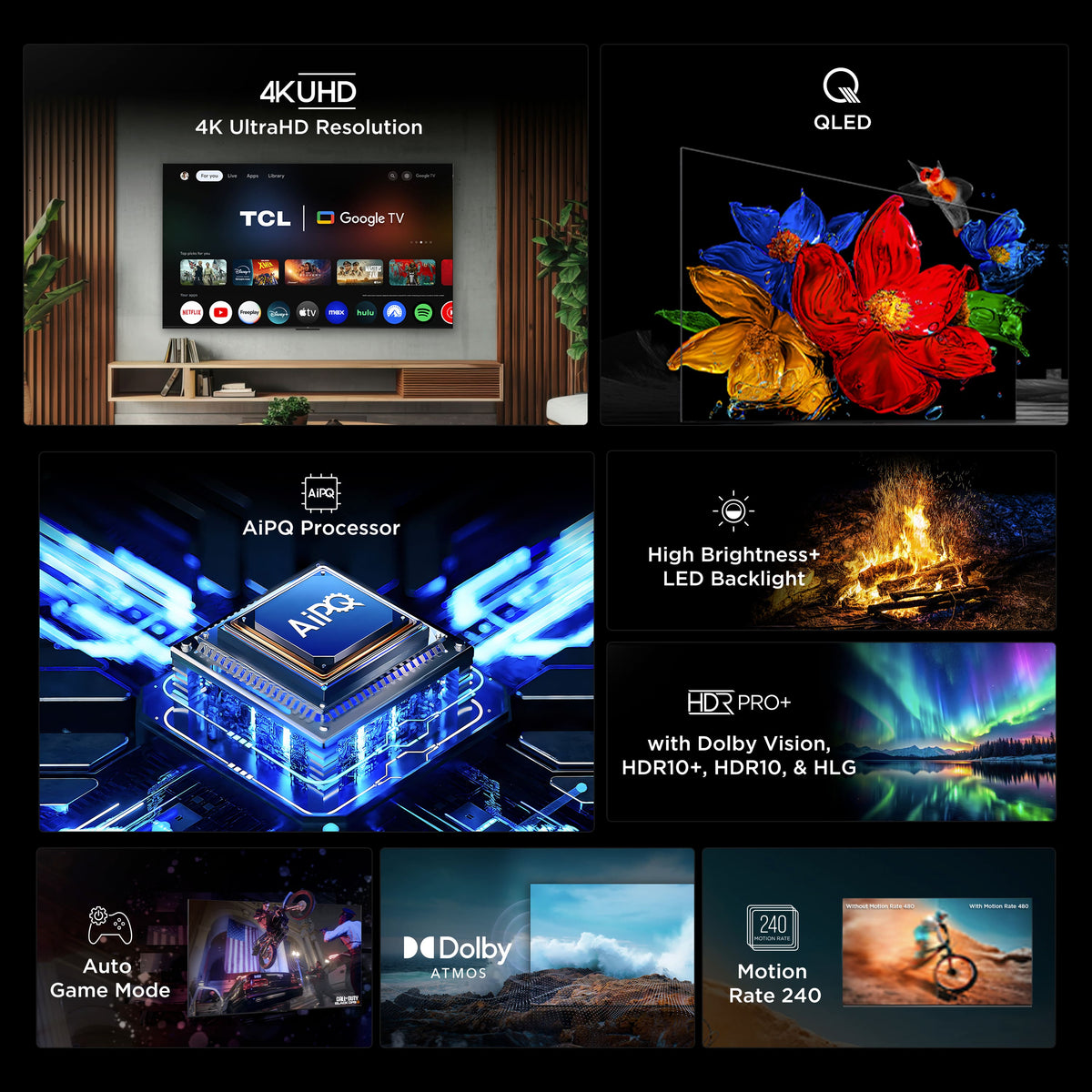 TCL - 85" Class Q5K Series 4K UHD QLED LED Smart Google TV (2025)