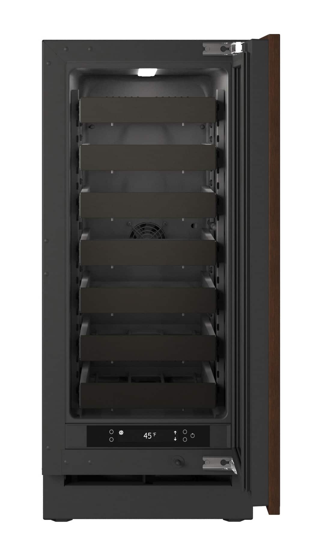 U-Line - 15"W. 2.8 Cu.Ft. Built-In Wine Refrigerator-Panel Ready - Integrated Solid