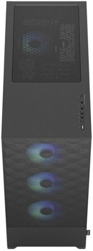 Fractal Design - Pop XL Air EATX, ATX, microATX, Mini-ITX RGB Black Chassis Tempered Glass Clear Tint Mid Tower PC Case - Black