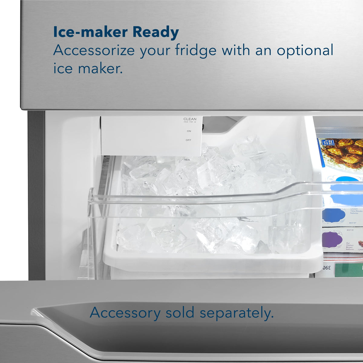 Insignia™ - 30 in. Wide 18.6 Cu. Ft. Bottom Freezer Refrigerator with ENERGY STAR Certification - Stainless Steel